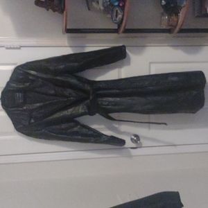 Leather Trench Coat